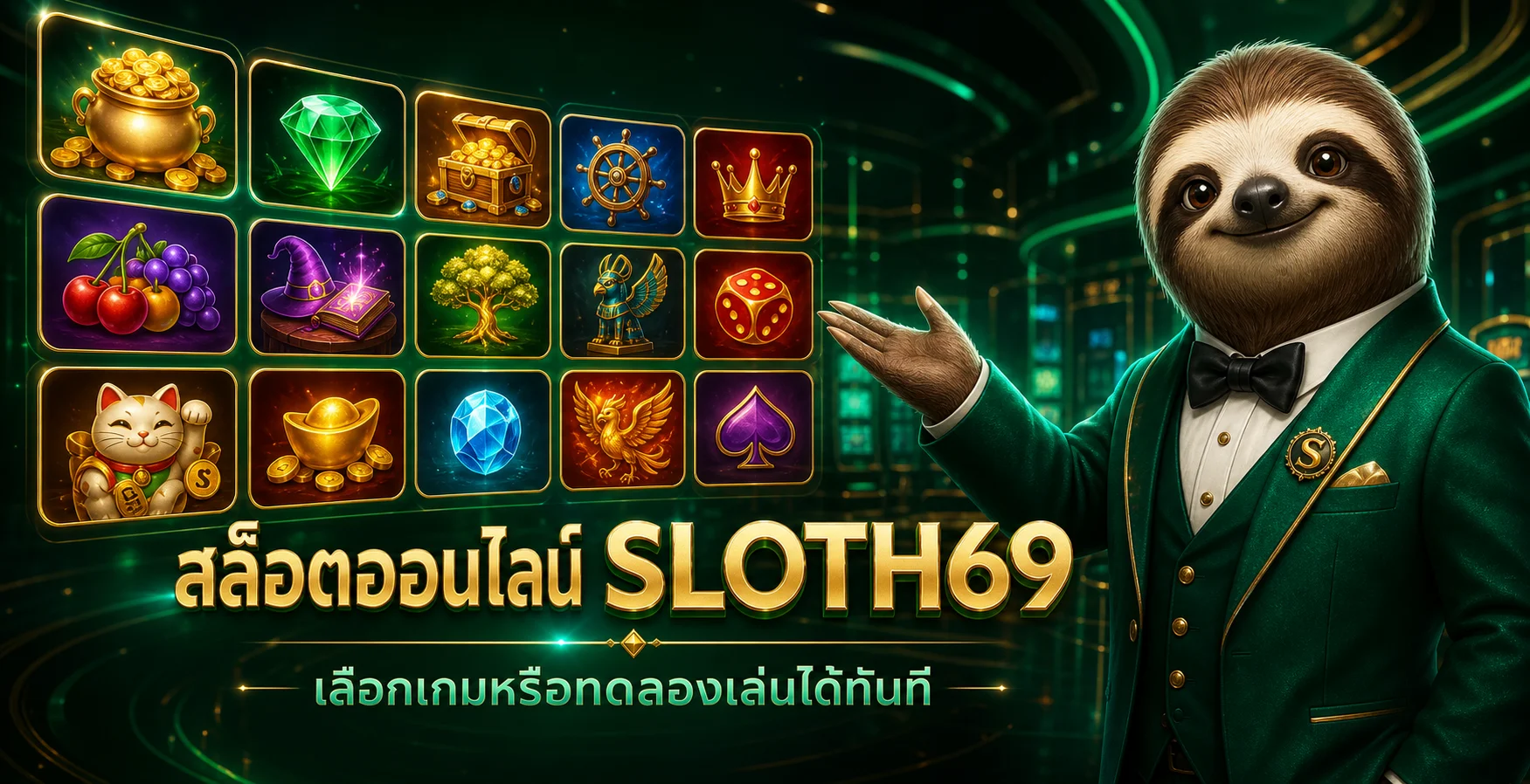 สล็อตออนไลน์ SLOTH69 และโหมดทดลองเล่น